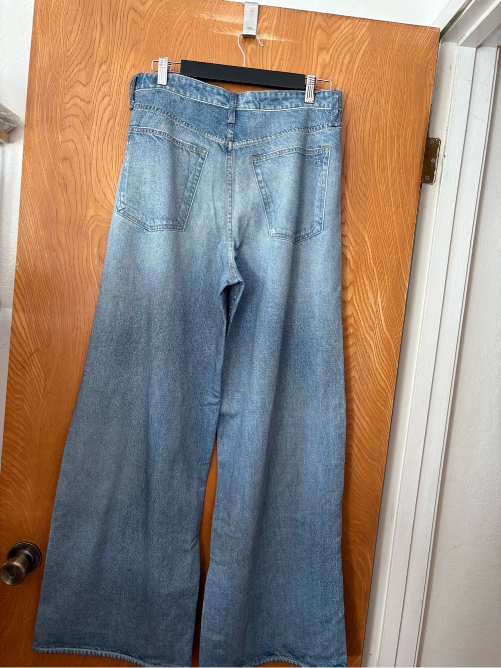 rag & bone Miramar Railey Light Blue Wide-Leg Jeans 29 - Picture 14 of 15